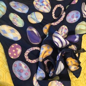 Vintage Easter Egg Silk scarf